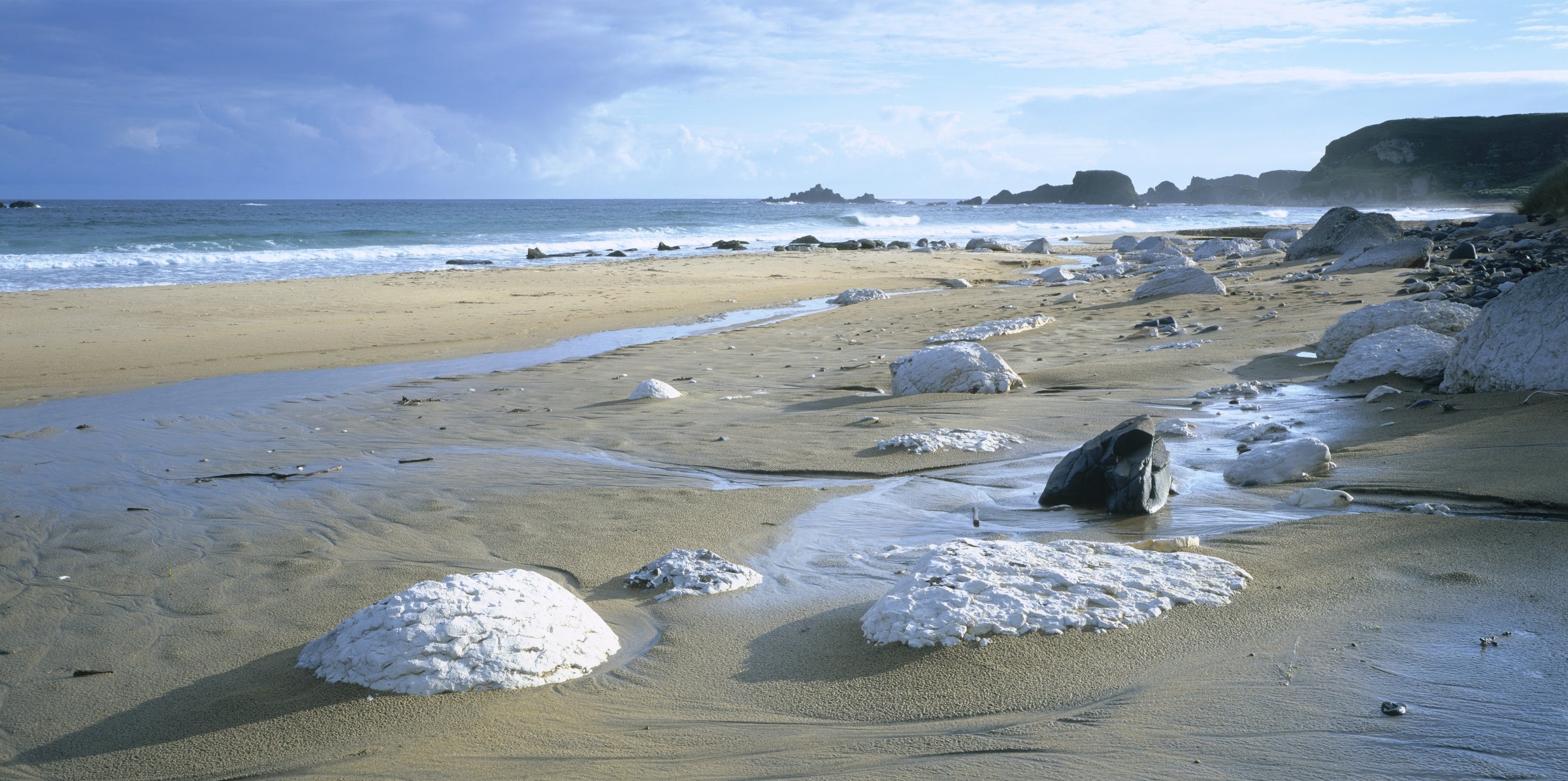 Whitepark Bay white sand beach Antrim Coast
